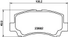Bremsbelagsatz, Scheibenbremse HELLA 8DB 355 009-681 Bild Bremsbelagsatz, Scheibenbremse HELLA 8DB 355 009-681