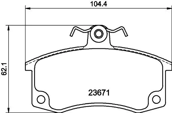 Bremsbelagsatz, Scheibenbremse HELLA 8DB 355 010-341