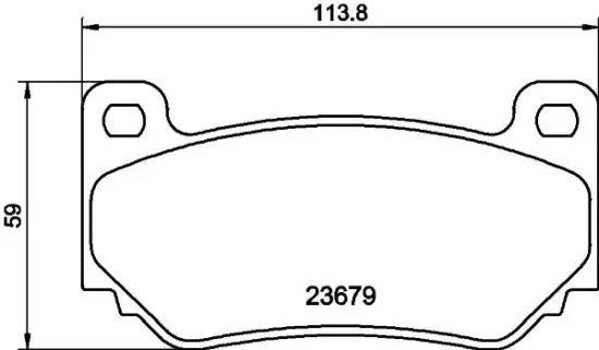 Bremsbelagsatz, Scheibenbremse HELLA 8DB 355 009-721 Bild Bremsbelagsatz, Scheibenbremse HELLA 8DB 355 009-721