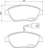 Bremsbelagsatz, Scheibenbremse HELLA 8DB 355 015-791 Bild Bremsbelagsatz, Scheibenbremse HELLA 8DB 355 015-791