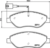 Bremsbelagsatz, Scheibenbremse HELLA 8DB 355 020-561