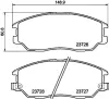 Bremsbelagsatz, Scheibenbremse HELLA 8DB 355 010-861 Bild Bremsbelagsatz, Scheibenbremse HELLA 8DB 355 010-861