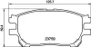 Bremsbelagsatz, Scheibenbremse Vorderachse HELLA 8DB 355 010-111 Bild Bremsbelagsatz, Scheibenbremse Vorderachse HELLA 8DB 355 010-111