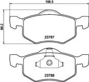 Bremsbelagsatz, Scheibenbremse HELLA 8DB 355 010-141