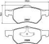Bremsbelagsatz, Scheibenbremse HELLA 8DB 355 010-641 Bild Bremsbelagsatz, Scheibenbremse HELLA 8DB 355 010-641