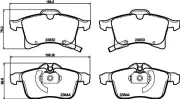 Bremsbelagsatz, Scheibenbremse HELLA 8DB 355 009-221