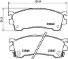 Bremsbelagsatz, Scheibenbremse HELLA 8DB 355 006-621 Bild Bremsbelagsatz, Scheibenbremse HELLA 8DB 355 006-621