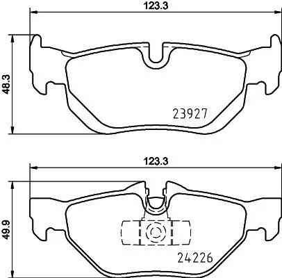 Bremsbelagsatz, Scheibenbremse HELLA 8DB 355 031-781 Bild Bremsbelagsatz, Scheibenbremse HELLA 8DB 355 031-781