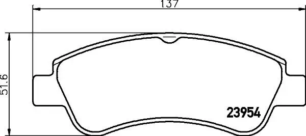 Bremsbelagsatz, Scheibenbremse HELLA 8DB 355 011-071