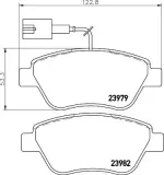 Bremsbelagsatz, Scheibenbremse HELLA 8DB 355 012-841