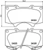 Bremsbelagsatz, Scheibenbremse Vorderachse HELLA 8DB 355 010-491 Bild Bremsbelagsatz, Scheibenbremse Vorderachse HELLA 8DB 355 010-491