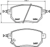 Bremsbelagsatz, Scheibenbremse Vorderachse HELLA 8DB 355 011-101 Bild Bremsbelagsatz, Scheibenbremse Vorderachse HELLA 8DB 355 011-101