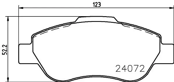 Bremsbelagsatz, Scheibenbremse HELLA 8DB 355 011-241