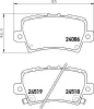 Bremsbelagsatz, Scheibenbremse Hinterachse HELLA 8DB 355 006-751 Bild Bremsbelagsatz, Scheibenbremse Hinterachse HELLA 8DB 355 006-751