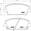 Bremsbelagsatz, Scheibenbremse Vorderachse HELLA 8DB 355 006-911 Bild Bremsbelagsatz, Scheibenbremse Vorderachse HELLA 8DB 355 006-911