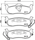 Bremsbelagsatz, Scheibenbremse HELLA 8DB 355 013-681