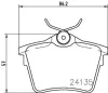 Bremsbelagsatz, Scheibenbremse HELLA 8DB 355 011-501 Bild Bremsbelagsatz, Scheibenbremse HELLA 8DB 355 011-501