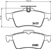 Bremsbelagsatz, Scheibenbremse HELLA 8DB 355 011-731