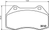 Bremsbelagsatz, Scheibenbremse HELLA 8DB 355 012-151 Bild Bremsbelagsatz, Scheibenbremse HELLA 8DB 355 012-151