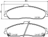 Bremsbelagsatz, Scheibenbremse HELLA 8DB 355 012-561 Bild Bremsbelagsatz, Scheibenbremse HELLA 8DB 355 012-561
