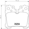 Bremsbelagsatz, Scheibenbremse HELLA 8DB 355 006-651 Bild Bremsbelagsatz, Scheibenbremse HELLA 8DB 355 006-651