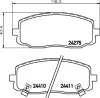 Bremsbelagsatz, Scheibenbremse HELLA 8DB 355 006-571 Bild Bremsbelagsatz, Scheibenbremse HELLA 8DB 355 006-571