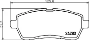 Bremsbelagsatz, Scheibenbremse HELLA 8DB 355 013-211