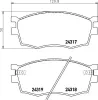 Bremsbelagsatz, Scheibenbremse HELLA 8DB 355 006-951 Bild Bremsbelagsatz, Scheibenbremse HELLA 8DB 355 006-951
