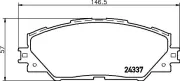 Bremsbelagsatz, Scheibenbremse HELLA 8DB 355 006-871