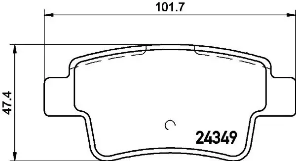 Bremsbelagsatz, Scheibenbremse HELLA 8DB 355 012-391