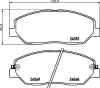 Bremsbelagsatz, Scheibenbremse HELLA 8DB 355 012-371 Bild Bremsbelagsatz, Scheibenbremse HELLA 8DB 355 012-371