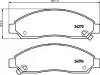 Bremsbelagsatz, Scheibenbremse HELLA 8DB 355 013-291 Bild Bremsbelagsatz, Scheibenbremse HELLA 8DB 355 013-291