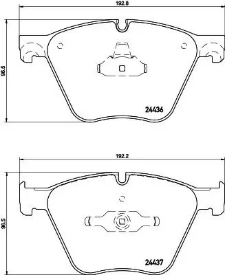 Bremsbelagsatz, Scheibenbremse HELLA 8DB 355 020-121 Bild Bremsbelagsatz, Scheibenbremse HELLA 8DB 355 020-121