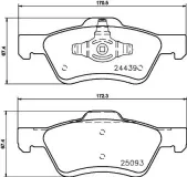 Bremsbelagsatz, Scheibenbremse HELLA 8DB 355 014-961