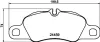 Bremsbelagsatz, Scheibenbremse HELLA 8DB 355 013-801 Bild Bremsbelagsatz, Scheibenbremse HELLA 8DB 355 013-801