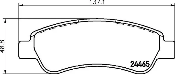 Bremsbelagsatz, Scheibenbremse HELLA 8DB 355 012-911