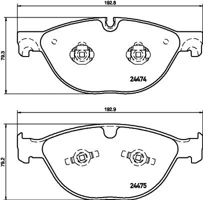 Bremsbelagsatz, Scheibenbremse HELLA 8DB 355 015-701