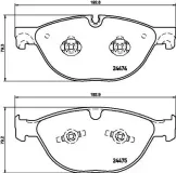 Bremsbelagsatz, Scheibenbremse HELLA 8DB 355 015-701