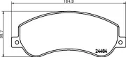 Bremsbelagsatz, Scheibenbremse HELLA 8DB 355 012-761