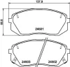 Bremsbelagsatz, Scheibenbremse HELLA 8DB 355 012-961 Bild Bremsbelagsatz, Scheibenbremse HELLA 8DB 355 012-961