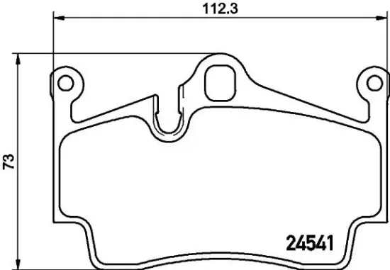 Bremsbelagsatz, Scheibenbremse HELLA 8DB 355 013-311 Bild Bremsbelagsatz, Scheibenbremse HELLA 8DB 355 013-311
