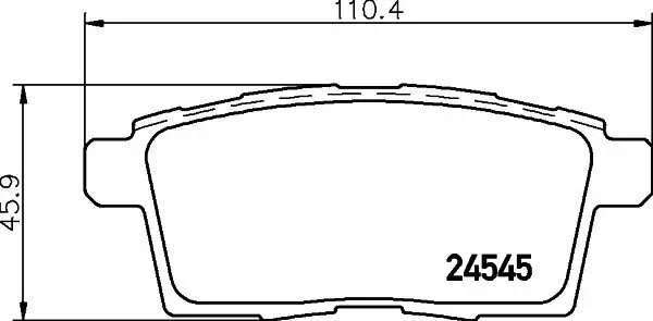 Bremsbelagsatz, Scheibenbremse HELLA 8DB 355 013-261