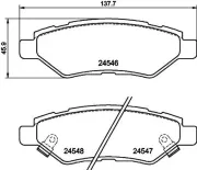 Bremsbelagsatz, Scheibenbremse HELLA 8DB 355 020-011