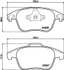 Bremsbelagsatz, Scheibenbremse HELLA 8DB 355 015-561 Bild Bremsbelagsatz, Scheibenbremse HELLA 8DB 355 015-561