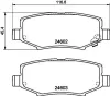 Bremsbelagsatz, Scheibenbremse HELLA 8DB 355 014-381 Bild Bremsbelagsatz, Scheibenbremse HELLA 8DB 355 014-381