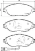 Bremsbelagsatz, Scheibenbremse HELLA 8DB 355 015-921 Bild Bremsbelagsatz, Scheibenbremse HELLA 8DB 355 015-921