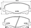 Bremsbelagsatz, Scheibenbremse Vorderachse HELLA 8DB 355 013-881 Bild Bremsbelagsatz, Scheibenbremse Vorderachse HELLA 8DB 355 013-881