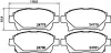Bremsbelagsatz, Scheibenbremse HELLA 8DB 355 014-601 Bild Bremsbelagsatz, Scheibenbremse HELLA 8DB 355 014-601