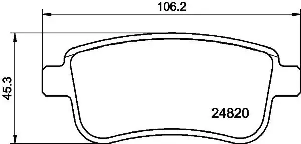 Bremsbelagsatz, Scheibenbremse HELLA 8DB 355 025-421