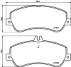 Bremsbelagsatz, Scheibenbremse Vorderachse HELLA 8DB 355 014-221 Bild Bremsbelagsatz, Scheibenbremse Vorderachse HELLA 8DB 355 014-221